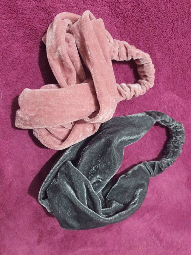 set n. 2 fasce per capelli