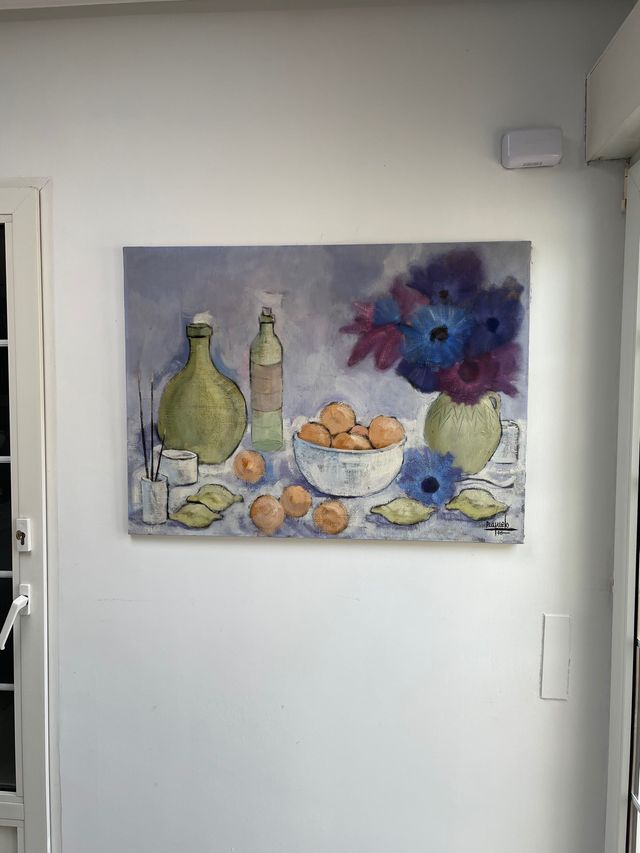 Bodegón al óleo de Víctor Puyuelo