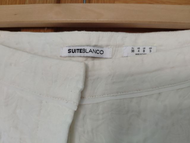 Pantalones corsario mujer Suiteblanco talla 36