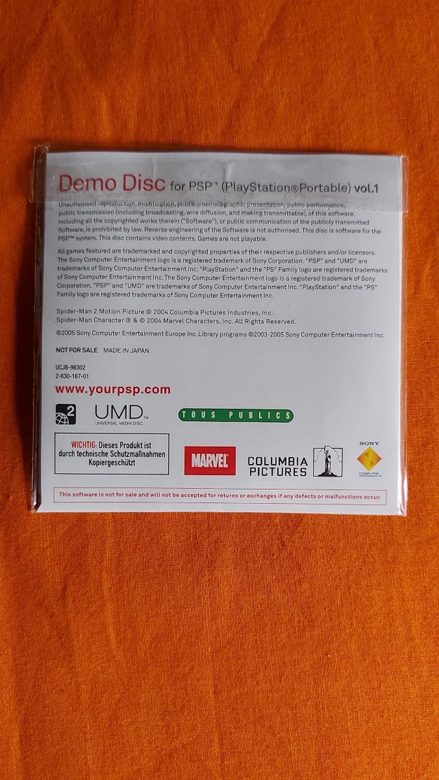 Demo disc psp