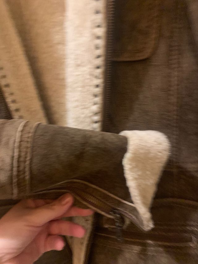 Chaqueta corta t. M piel / cuero natural