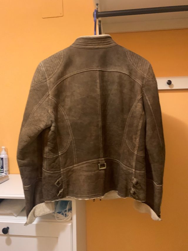 Chaqueta corta t. M piel / cuero natural