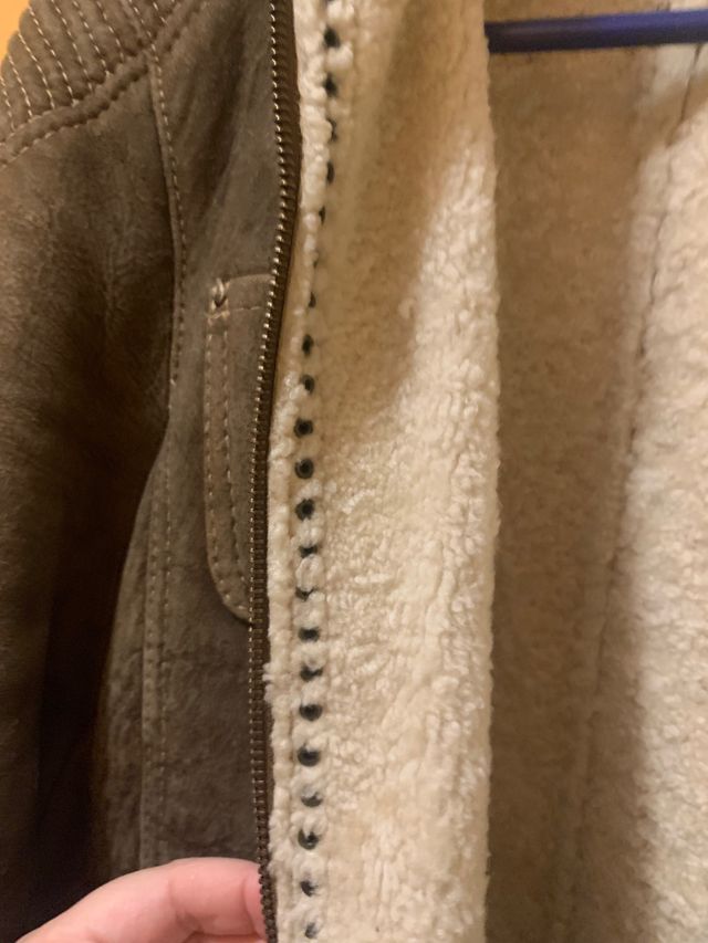 Chaqueta corta t. M piel / cuero natural