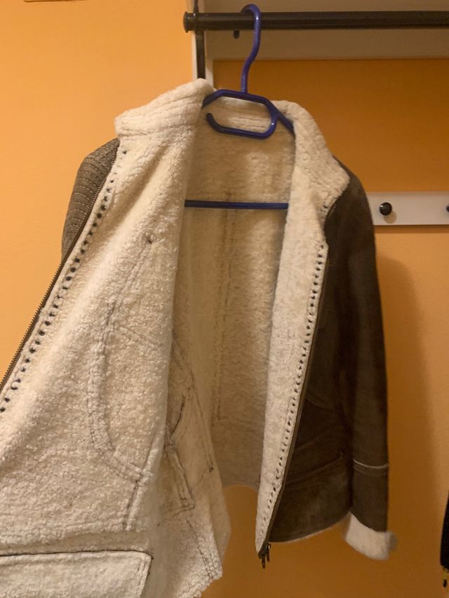 Chaqueta corta t. M piel / cuero natural