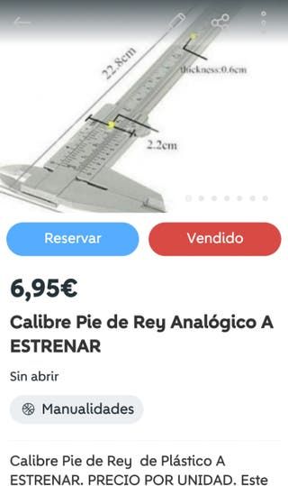 Calibre Pie de Rey A ESTRENAR en FUENGIROLA