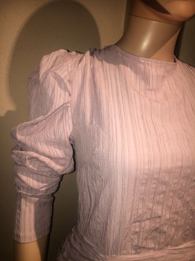 Vestido romántico rosa boohoo T-S 