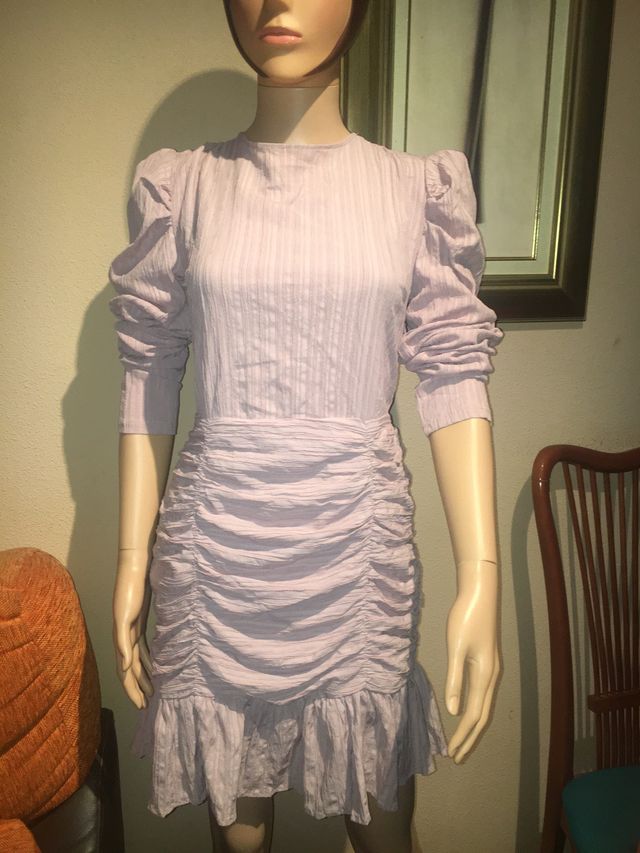 Vestido romántico rosa boohoo T-S 