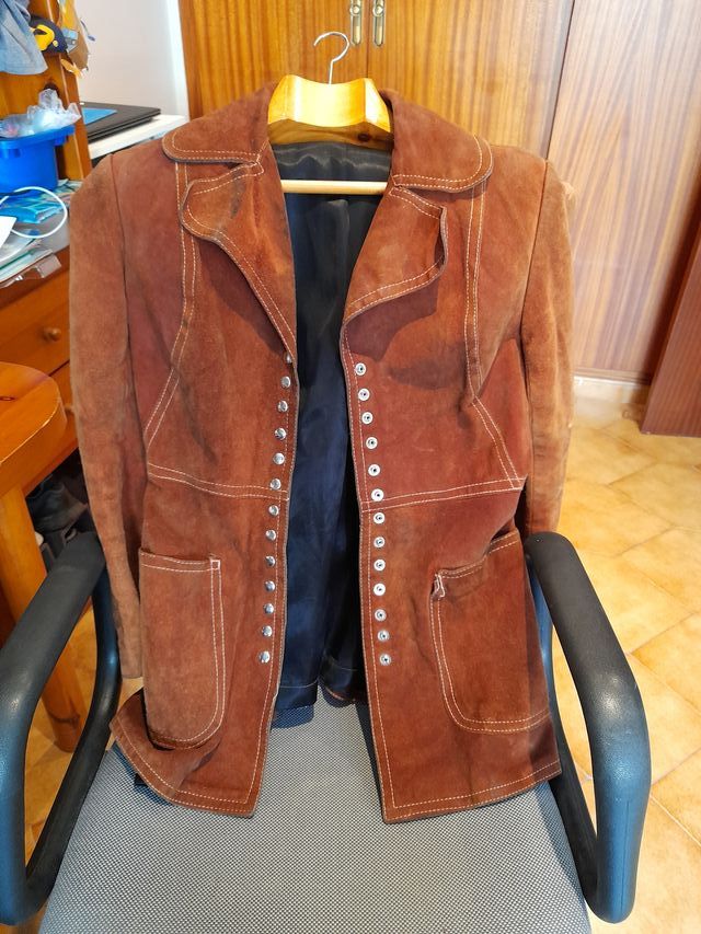 Chaqueta sesentera piel ante
