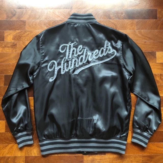 THE HUNDREDS giacca varsity satinata uomo S