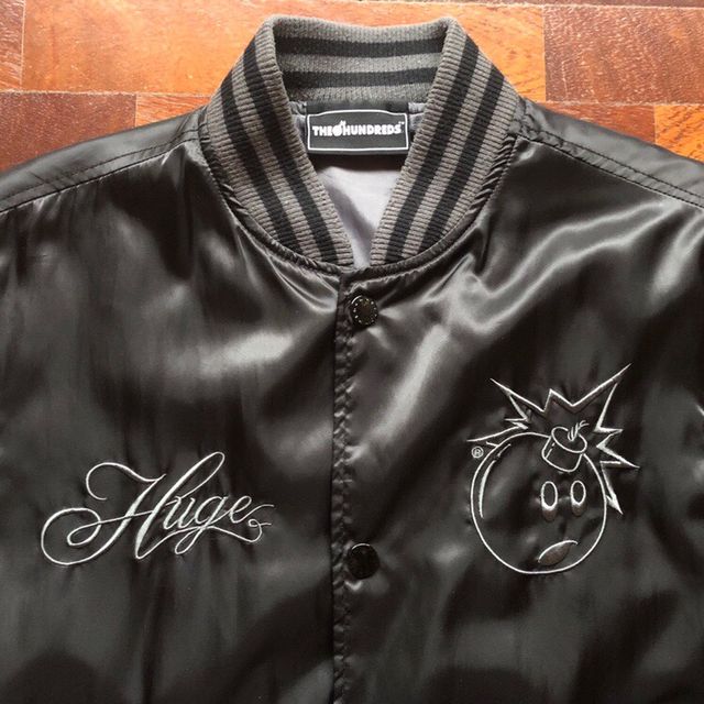 THE HUNDREDS giacca varsity satinata uomo S