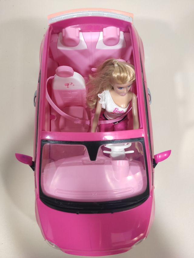 Coche Barbie- Muñeca y su Fiat