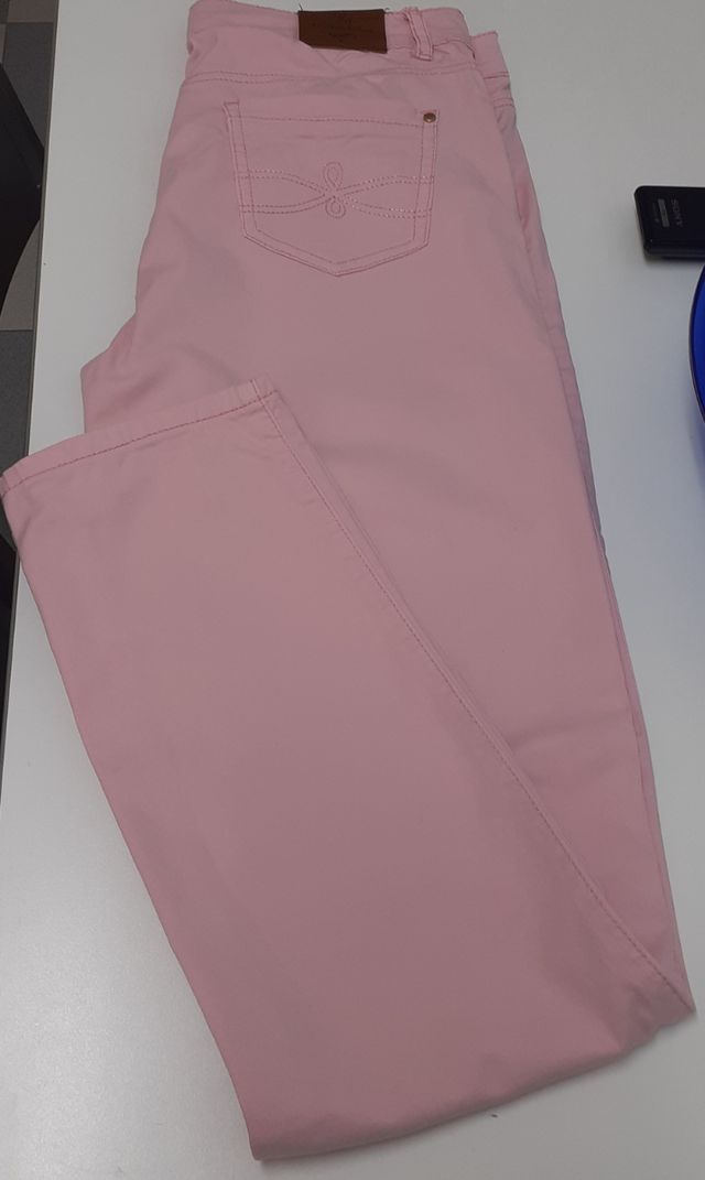 Pantalones vaqueros de verano rosas
