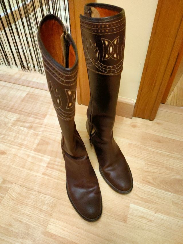 botas de piel