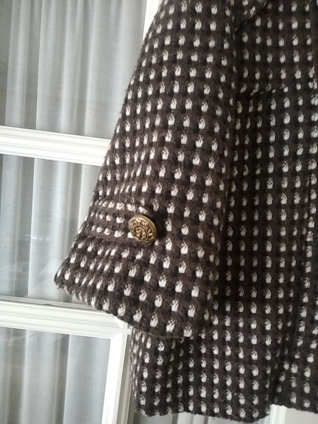 chaquetón corto entretiempo de lana