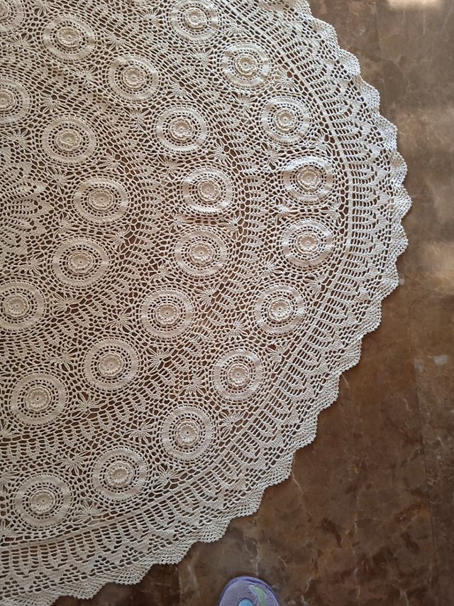 Tapete de ganchillo.