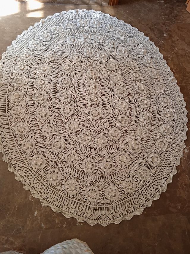 Tapete de ganchillo.