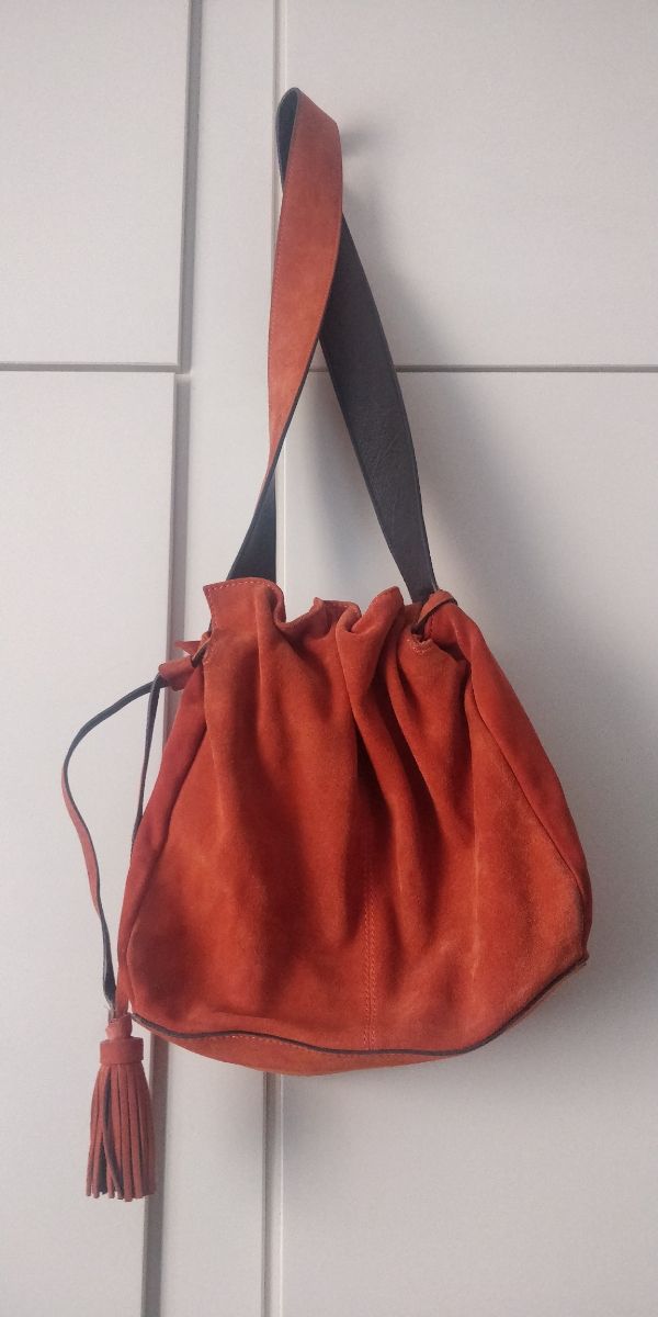 Bolso saco piel Zara
