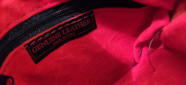 Borsetta tracolla, di pelle, Genuine Leather