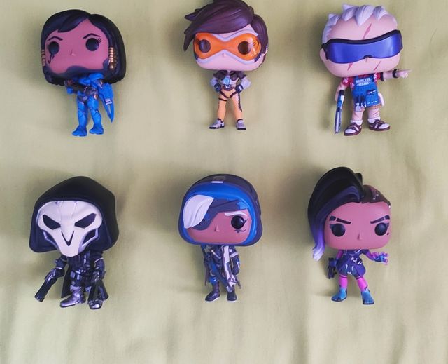 Lote funkos pop de Overwatch 