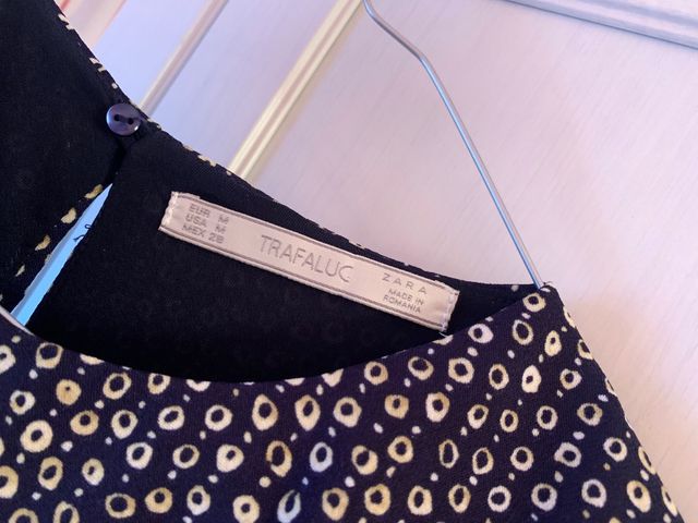 Mono/Vestido Zara estampado