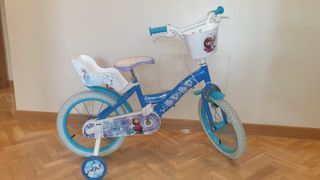 Bicicleta Infantil Frozen 16 pulgadas de segunda mano por 60 EUR en Madrid  en WALLAPOP