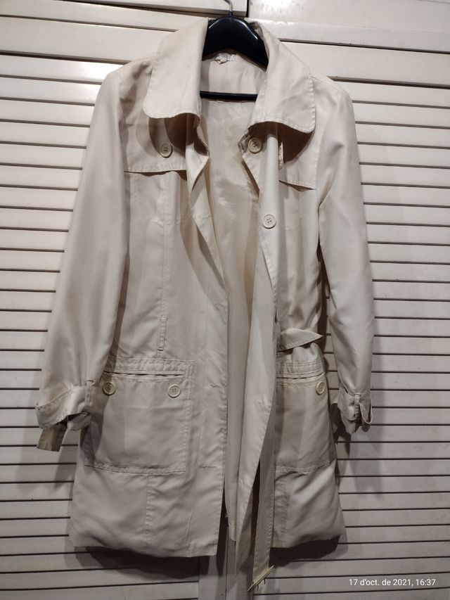 chaqueta tipo gabardina talla 38-40