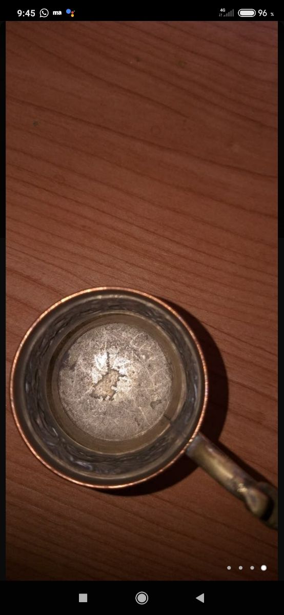 jarrita vintage de cobre y bronce