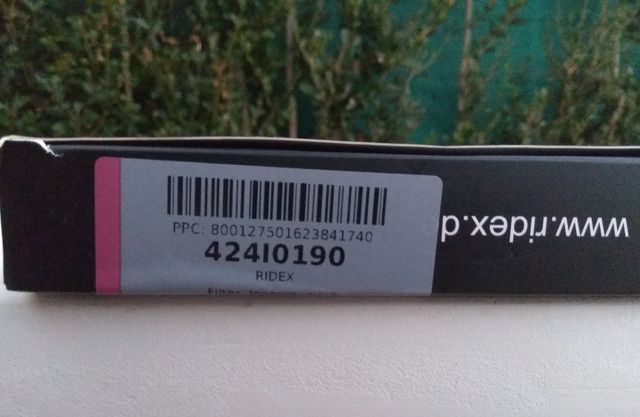 Filtro habitáculo carbón activo RIDEX.Ref:424I0190