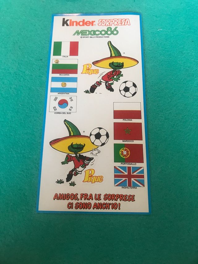 Adesivi Kinder sorpresa mexico 86 (A)