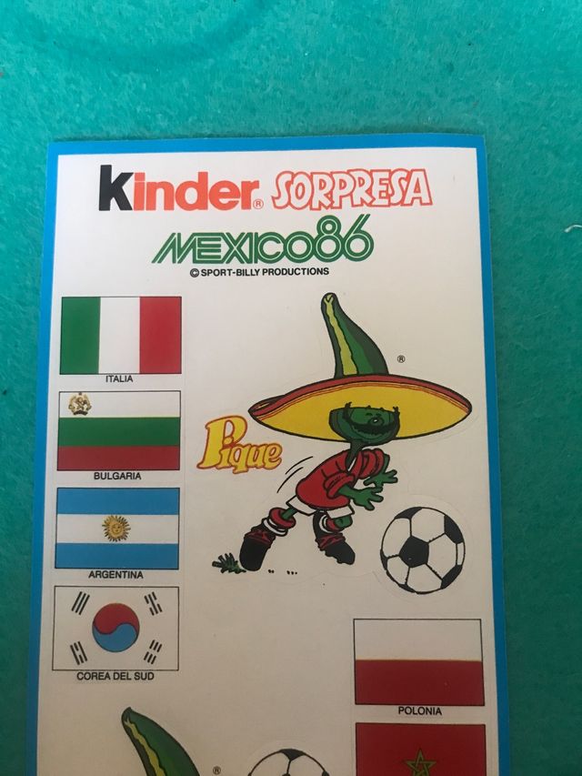 Adesivi Kinder sorpresa mexico 86 (A)