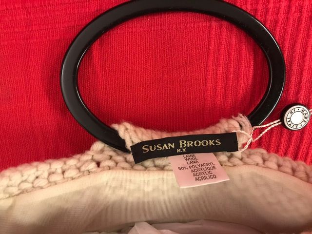 Borsetta di lana bianca