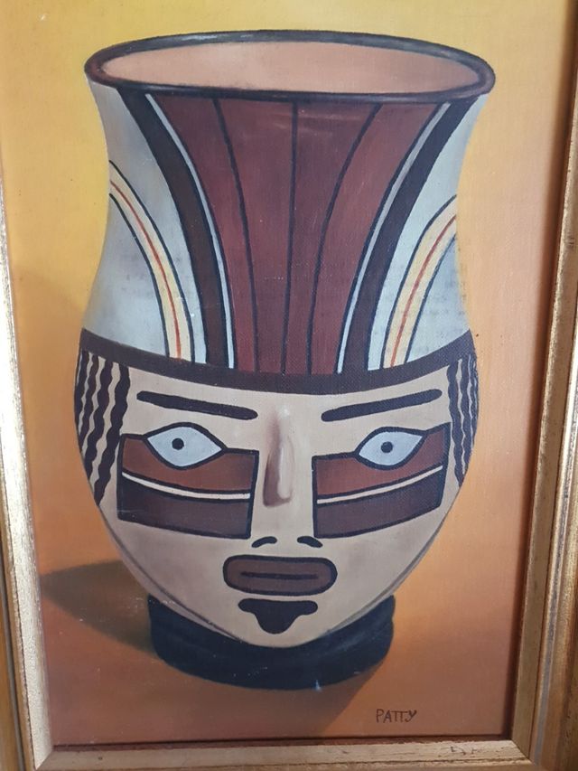 Pareja de cuadros étnicos Peruanos