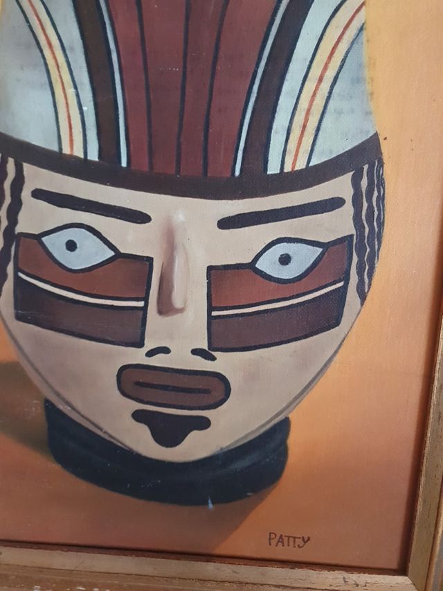 Pareja de cuadros étnicos Peruanos
