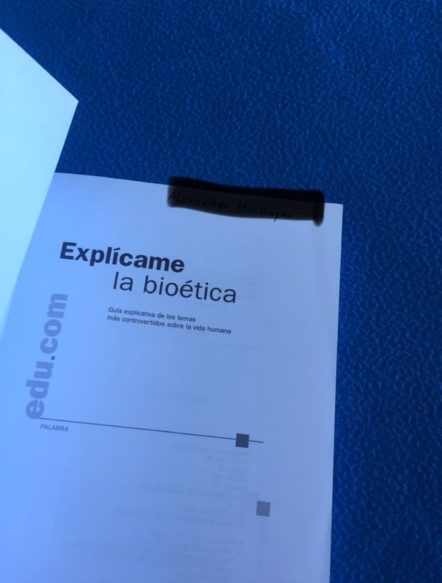 EXPLICAME LA BIOÉTICA 2013 LIBRO