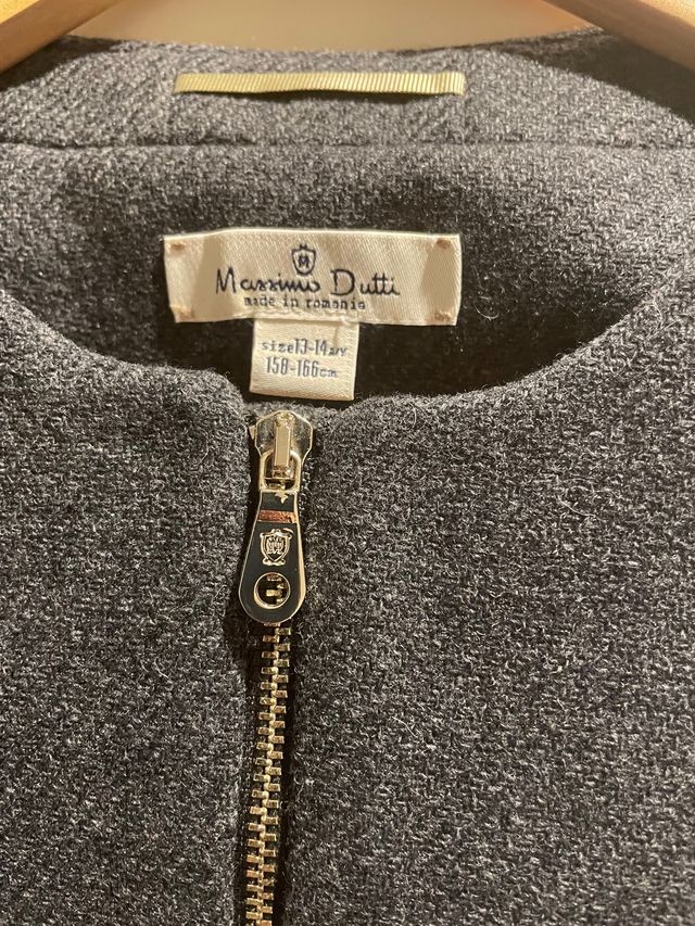 Chaqueta gris niña Massimo Dutti