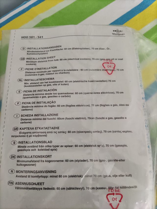 Flangia per cappa Whirlpool