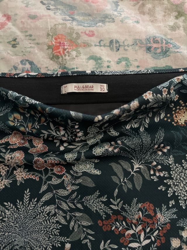 Falda estampado flores