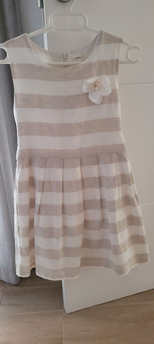 Vestido niña lino y algodon