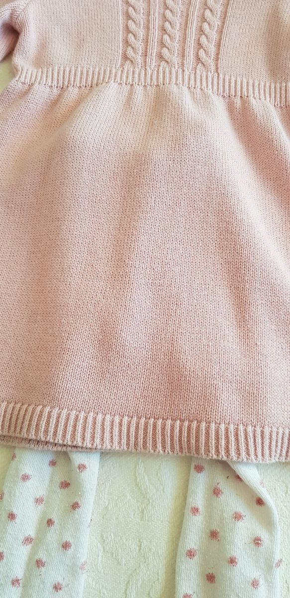 Conjunto vestido + leotardos, 1,5 - 2 años 