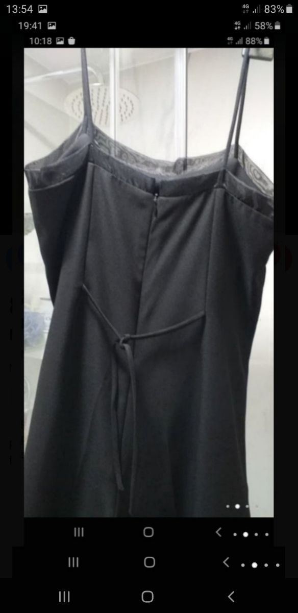 MONO NEGRO LARGO . TALLA M.