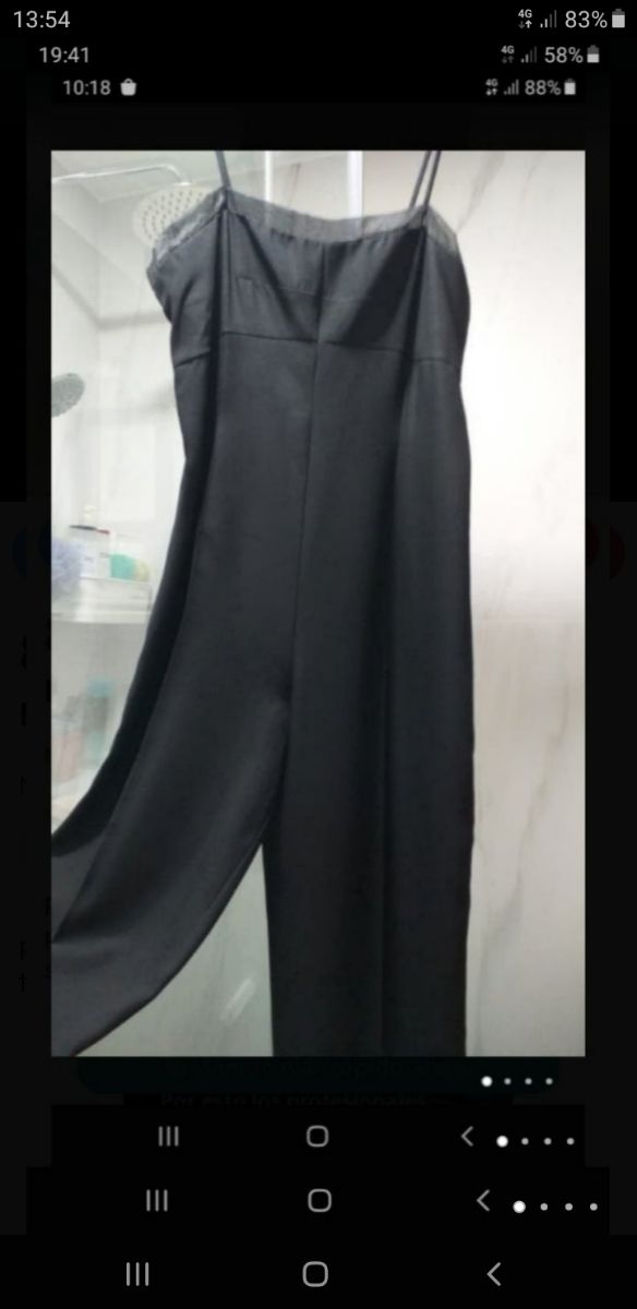 MONO NEGRO LARGO . TALLA M.