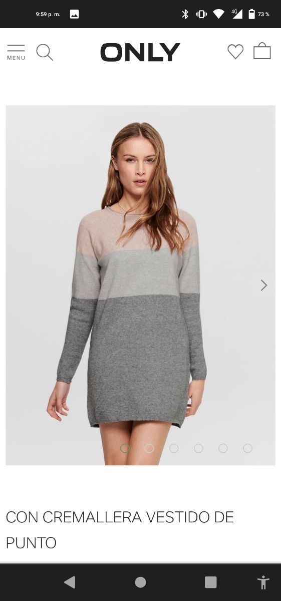 vestido de hilo ONLY