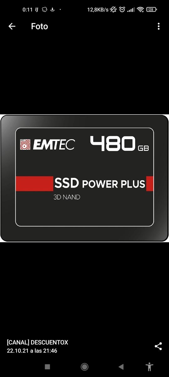 Disco duro SSD Emtec 480GB nuevo
