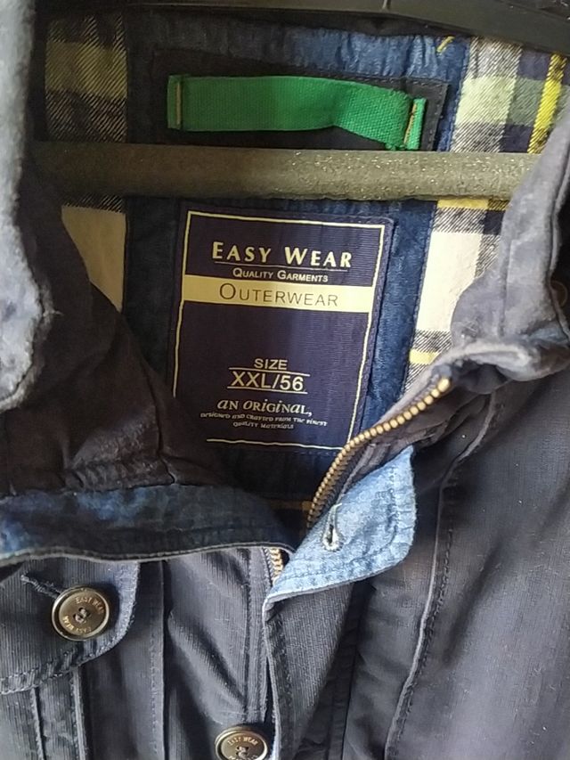 abrigo hombre azul marino tXXL