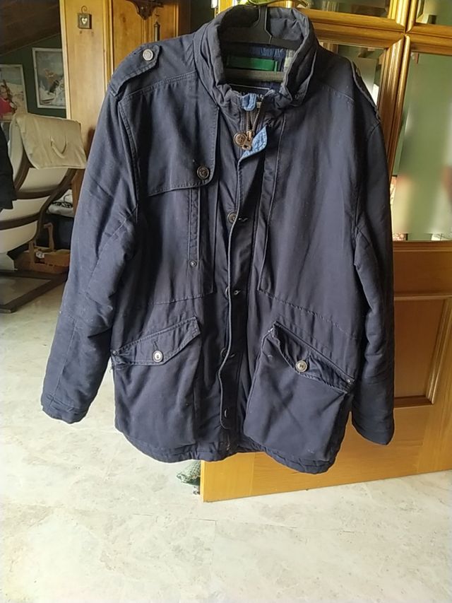 abrigo hombre azul marino tXXL