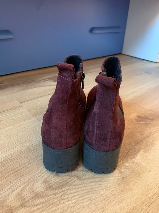 Botines granates de niña de Redlove