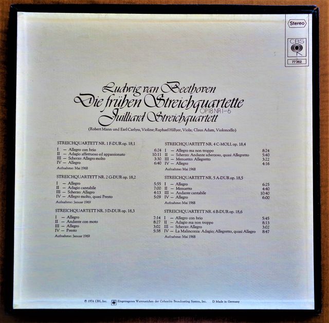 L. van Beethoven: I primi quartetti d'archi