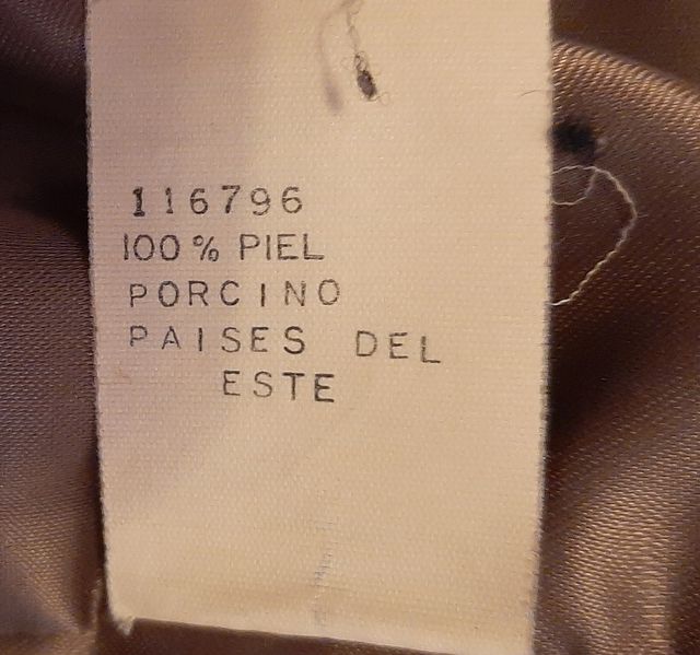 Chaleco piel vintage