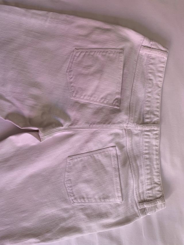 Pantalon blanco mujer vaquero