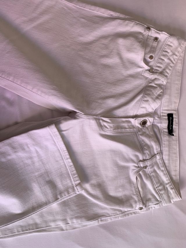 Pantalon blanco mujer vaquero